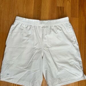Men's White Athletic Shorts